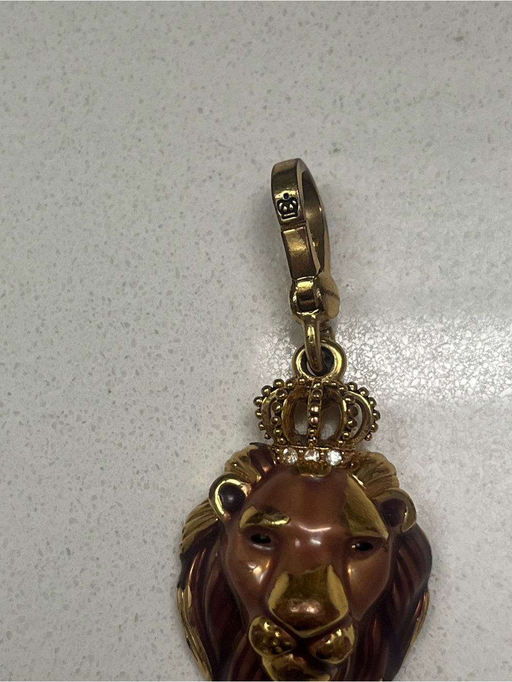 Juicy Couture Gold color  Crown Logo Pendant Charm- not actually gold